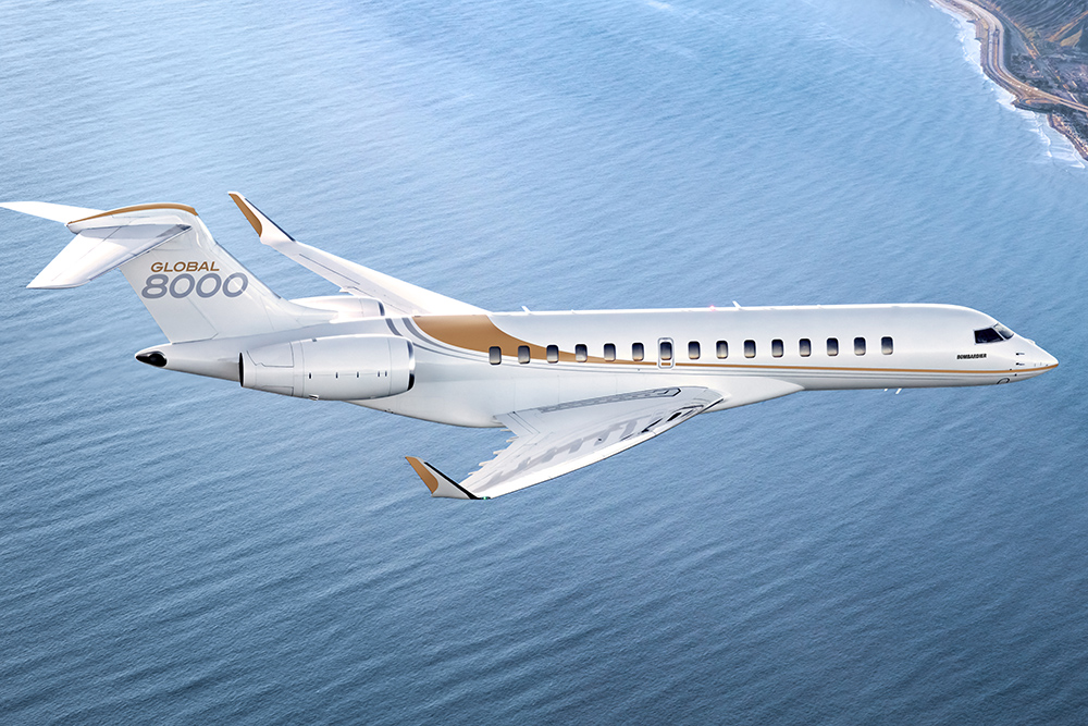 Bombardier Global 8000 In Geneva Switzerland